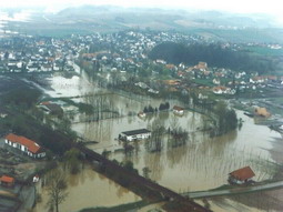 Hochwasser im April 1994 in Rohrbach