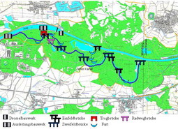 Übersicht über das Projektgebiet Donauauen zwischen Neuburg und Ingolstadt 