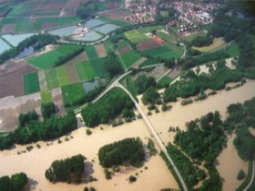 Bilder vom Pfingsthochwasser 1999 im Bereich Pförring