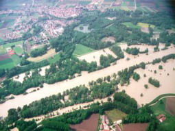 Bilder vom Pfingsthochwasser 1999 im Bereich Pförring