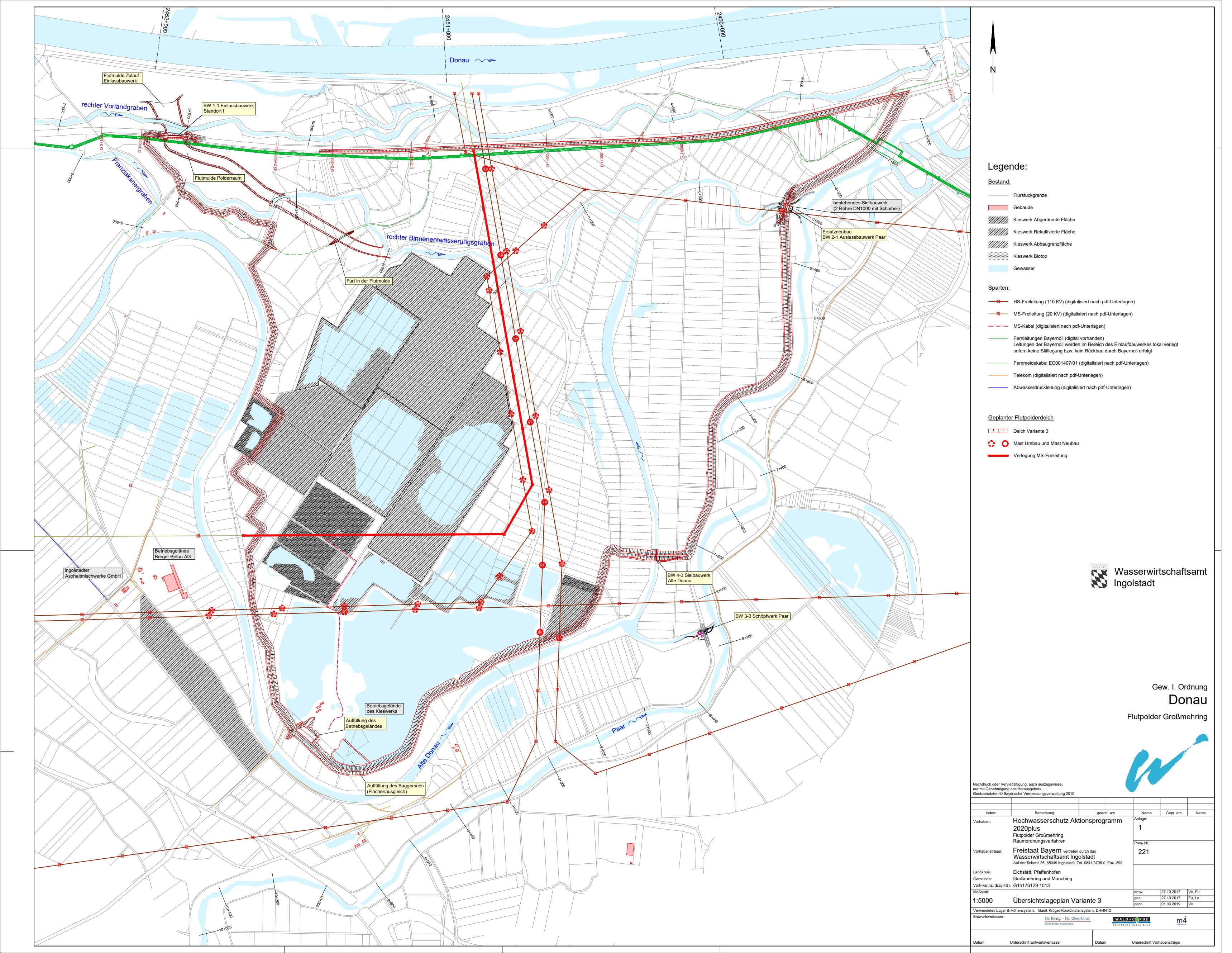 Übersichtsplan Flutpolder Großmehring