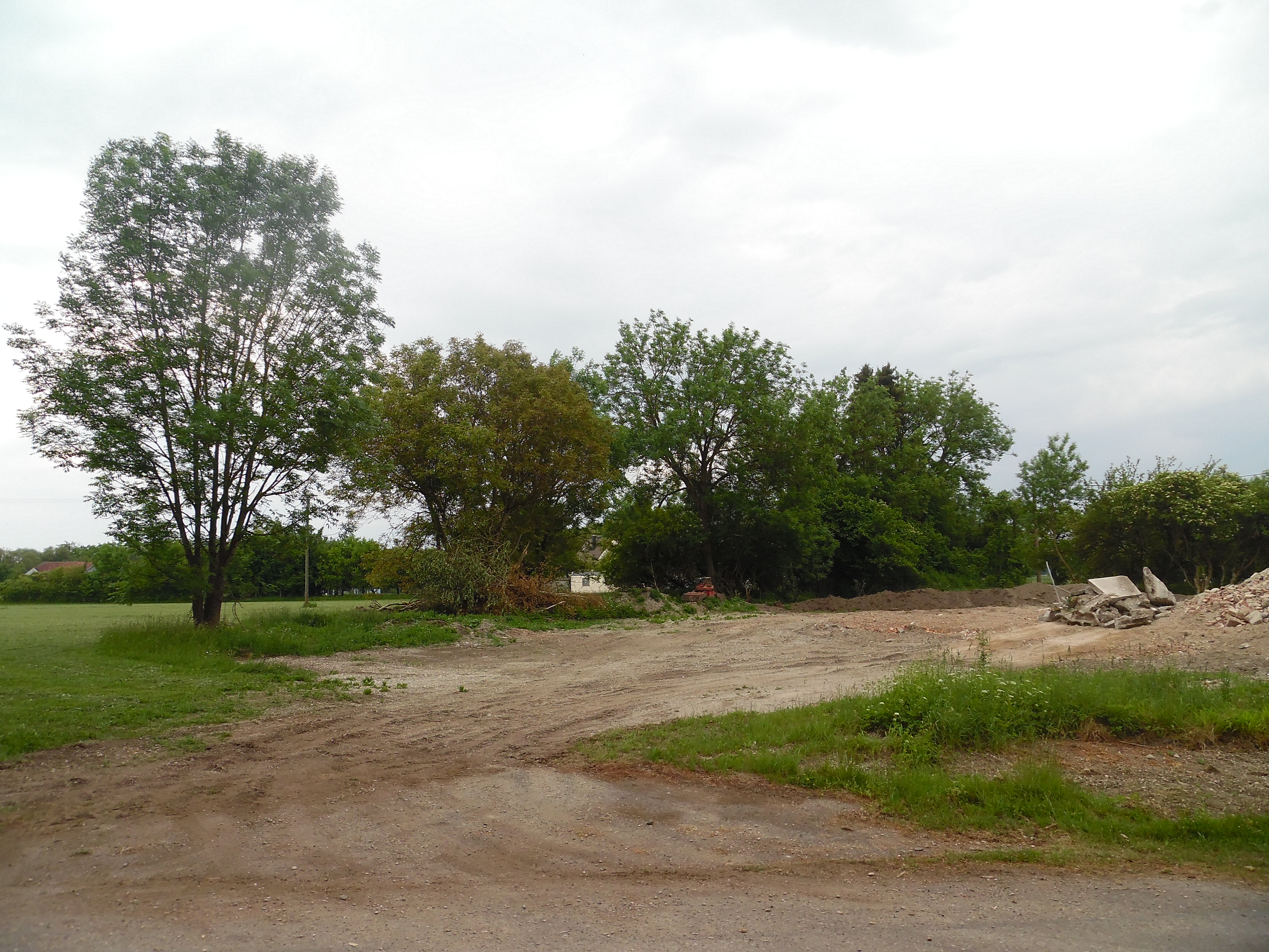 alter Bauernhof in Moos nach dem Abriss