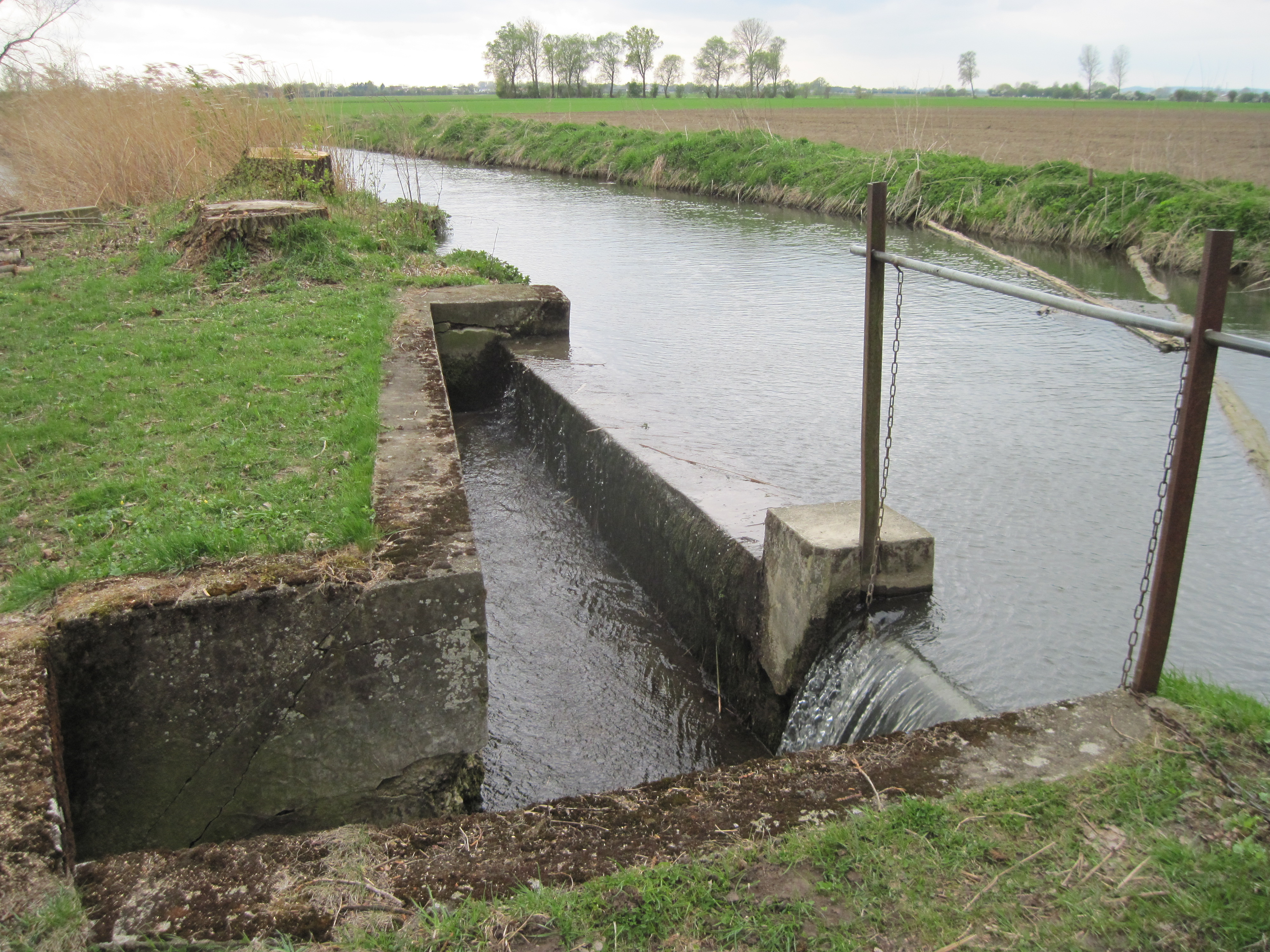 Streichwehr vor dem Rückbau 