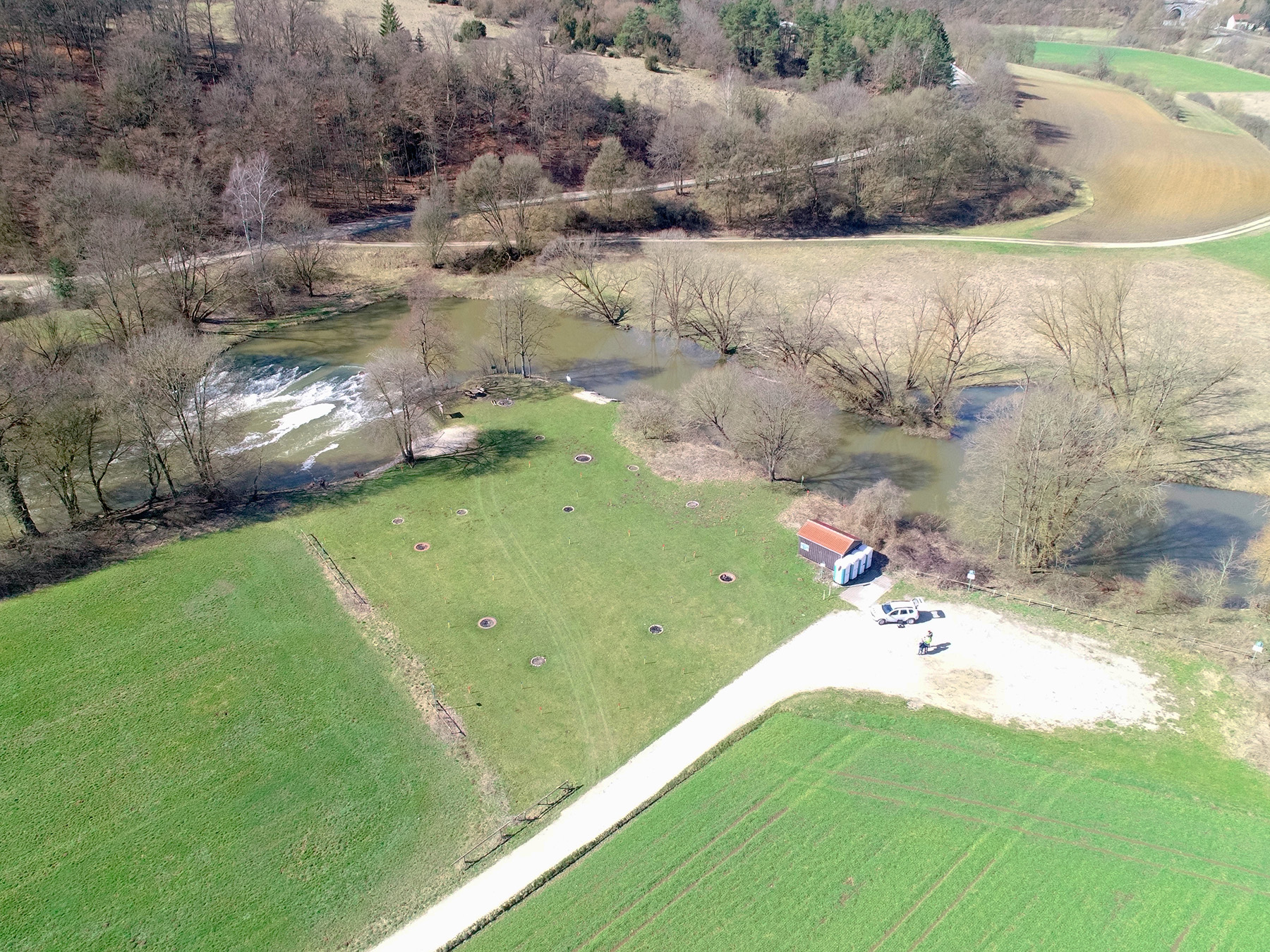 Campingplatzgelände vor der Baumaßnahme